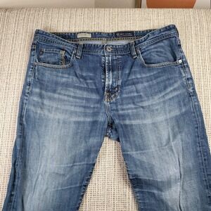 Adriano Goldschmied Jeans Mens 38x32 The Protégé Straight Leg Distressed USA